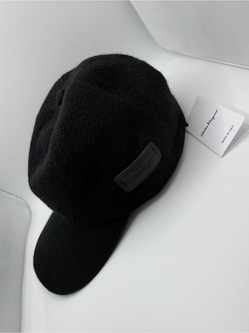 Salvatore Ferragamo Black Baseball Cap Hat NWT